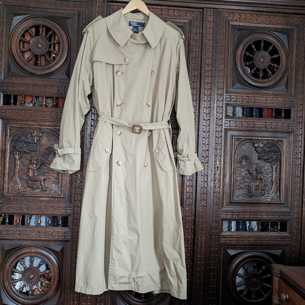 Vintage 80's/90's Ralph Lauren Polo Light Trench Coat